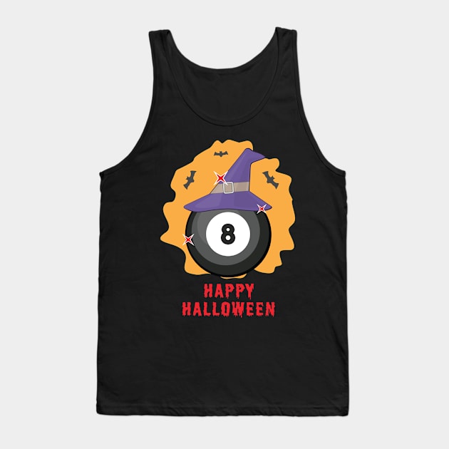 Happy Billiard Halloween - Funny Tank Top by DesignWood-Sport